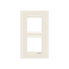 Frame 2-gang / 2+2-modules - Niessen logo - S - White thumbnail 1