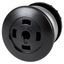 M22-DRP-S-X Mushroom actuator, RMQ-Titan, Mushroom, maintained, Mushroom black, Without button plate, Bezel: titanium thumbnail 2