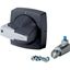 K2DG/P Rotary handle, 8mm, door installation, gray, padlock thumbnail 3