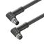 Power cable, Connecting line, M12 / M12, Number of poles : 4, 5 m, pin, 90&deg; - socket 90&deg;, Shielded: No, Sheath material: PUR, Halogen: No thumbnail 2