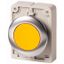 M30I-FDR-Y Pushbutton, RMQ-Titan, flat, maintained, yellow, blank, Front ring stainless steel thumbnail 1