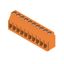 Printed circuit board terminals, 5.08 mm, Number of poles: 10, 90°, Solder pin length (l): 3.2 mm, tinned, orange, Clamping yoke connection, Clamping range, max. : 6 mm², Box thumbnail 2