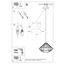 HANGING LAMP UMBERTO BLACK E27 1X60W IP20 thumbnail 6