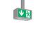 RECHTECK, 4,5 W, silver, on/off Pendant luminaires, L 250 B 125 H 140, thumbnail 1
