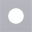 Central plate for push button/light signal E10, A.x/C.x, titanium thumbnail 1