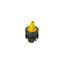 Short handle selector, 2 positions yellow with marking thumbnail 2