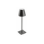 LED rechargeable table lamp FIZZI, 2.5 W, 200 lm, 5 V, 4000 K, 4000 mAh, dimmable, black thumbnail 1