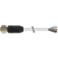 M12 female 0° A-cod. with cable PVC 12x0.25 gy UL/CSA 15m thumbnail 1