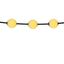 BLACK STRING LIGHTS 5,5m 6x1W EW IP65 230V/24V thumbnail 1