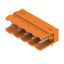 PCB plug-in connector, male header, open side, THT solder connection, 5.00 mm, Number of poles: 5, 90°, Solder pin length (l): 3.2 mm, tinned, orange, Box thumbnail 2