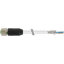 M12 female 0° A-cod. with cable shielded PUR 8x0.25 gy8m thumbnail 1