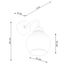 WALL LAMP ALINO 1 BLACK E27 1X60 IP20 thumbnail 7