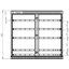 Polyester distribution box, size 2/1005 with rail system, 1005x1110x315mm thumbnail 2
