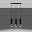 LOOPEZ 3L HANGING LAMP BLACK/GOLD GU10 3X40W IP20 thumbnail 3