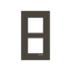 Frame 2-gang / 2+2-modules - Niessen logo - S - Anthracite thumbnail 1
