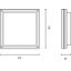 BLIZ SQUARE 40 LED 39W 830 GREY thumbnail 5