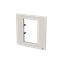 Frame - 1-gang / 3-modules 3"x3" box - ABB logo - Dune thumbnail 2