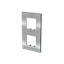 Frame 2-gang / 2+2-modules - Niessen logo - S - Stainless Steel thumbnail 2