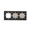 Quintuple frame, metal, classic inox thumbnail 2