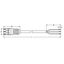 pre-assembled connecting cable;Eca;Plug/open-ended;gray thumbnail 3
