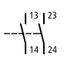 Auxiliary contact for contacter size 2-3, 2 NO thumbnail 3