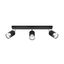 CEILING LAMP NERO 3 BLACK/CHROME GU10 3X40W IP20 thumbnail 2