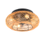 Lillesand ceiling fan 4xE27 matt black/brown thumbnail 2