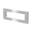 Frame - 1-gang / 7-modules - Niessen logo - Noble - Stainless Steel thumbnail 2