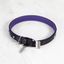 DOG COLLAR / CROSS / MEDIUM / BLACK / PURPLE / STEEL thumbnail 2