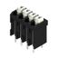 Printed circuit board terminals, 3.81 mm, Number of poles: 4, 180°, Solder pin length (l): 3.5 mm, black, PUSH IN with actuator, Clamping range, max. : 1.5 mm², Tape thumbnail 2