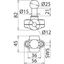 Fixed ball point D 25mm, clamp type A for round conductors 12mm thumbnail 2