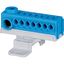 KSK-N-TS-KLV Plug-type terminal KSK for DIN-rail, 1x N potential, 1x 2.5-25 mm2 and 7x 0.5-4 mm2 thumbnail 1