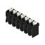 Printed circuit board terminals, 5.08 mm, Number of poles: 7, 180°, Solder pin length (l): 1.5 mm, black, PUSH IN with actuator, Clamping range, max. : 1.5 mm², Tube thumbnail 3