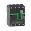 Circuit breaker, ComPacT NSXm 160N, 50kA/415VAC, 4 poles 3D (neutral not protected), TMD trip unit 160A, EverLink lugs thumbnail 2