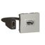 HDMI socket Mosaic preterminated 2 modules aluminium thumbnail 2