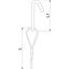 QWT TH 2 1M G Suspension wire with trapezoidal hook 2x1000mm thumbnail 2