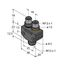 2-Way Splitter Y-Splitter without Cable, M12 × 1 Female Connector, 2x M12 × 1 Male Connector   VB2-FKM5-2FSM4.4 thumbnail 1