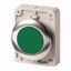 M30C-FDR-G Pushbutton, RMQ-Titan, Flat, maintained, green, Blank, Metal bezel thumbnail 1