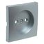 COVER PLATE F/SINGLE PHASE SOCKET ALUMINIUM thumbnail 1