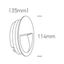 GREY WALL RECESSED 3W WW IP65 DARK LIGHT 100-240V thumbnail 2