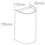 BLACK WALL LIGHT GU10 2x6W IP65 100-240V thumbnail 2