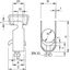 2056 M 70 A2 Clamp clip with metal pressure sump 64-70mm thumbnail 2