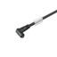 Sensor/actuator line, One end without connector, M8, Number of poles : 3, 5 m, Socket, angled, Shielded: No, LED: No, Sheath material: PUR, Halogen: No thumbnail 3
