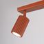 MOVABLE CARBON CEILING STRIP SPOTLIGHTS IN RED FINISH thumbnail 4