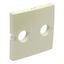 COVER PLATE FOR R - TV SOCKETS PEARL thumbnail 1