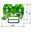 Spring clamp terminal HTE.2 green/yellow, 2.5 mmý thumbnail 1