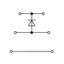 Component terminal block triple-deck with diode 1N4007 gray thumbnail 4