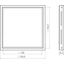 Spacer ring for central plate/piece 50 x 50 mm, A.x/C.x night black matte thumbnail 2