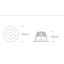 WHITE 8W WW IP20 230V DARK LIGHT BLACK REFLECTOR thumbnail 2