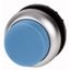 M22-DH-B Pushbutton, RMQ-Titan, Extended, momentary, Blue, Blank, Bezel: titanium thumbnail 1